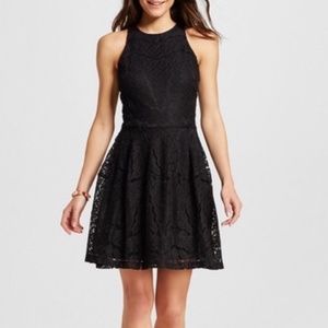Mossimo Black Lace Fit and Flare Dress XL